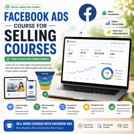 Facebook Ads Course For selling courses